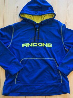 Vintage Y2K And1 And One Basketball Athletic Sports Baseball Hoodie Sweatshirt L